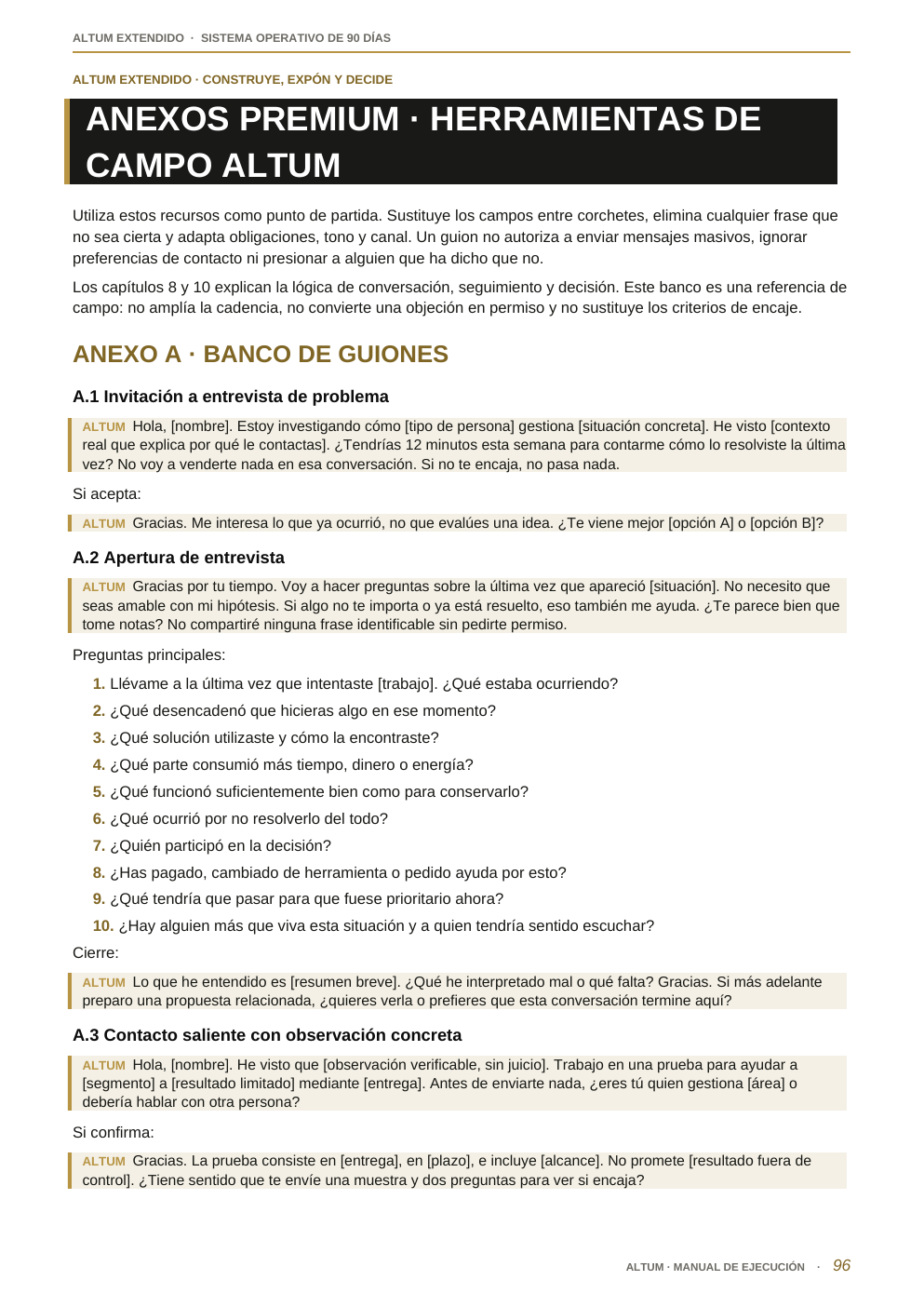 ALTUM extendido